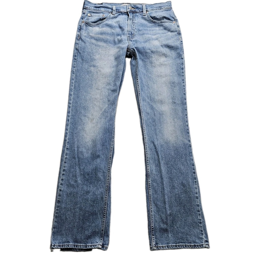 Levis Signature Jeans Mens 34x34 Blue Medium Wash Relaxed Straight Leg Mid Rise